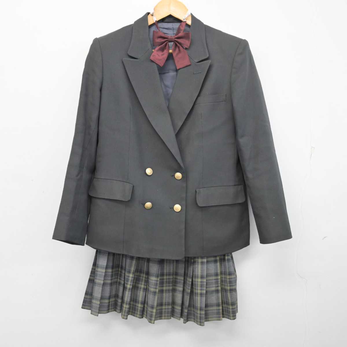 【中古】神奈川県 田奈高等学校 女子制服 3点 (ブレザー・スカート) sf079339