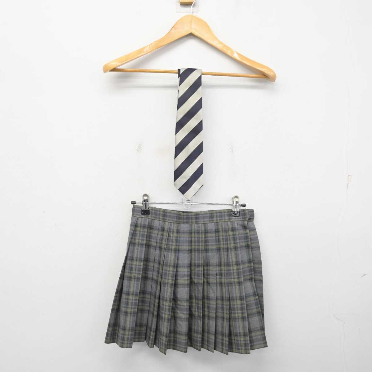 【中古】神奈川県 田奈高等学校 女子制服 3点 (スカート) sf079340