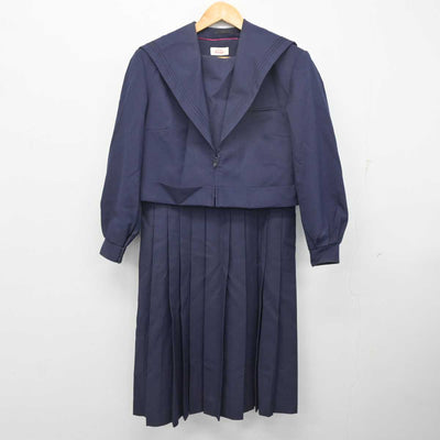 【中古】福岡県 本城中学校 女子制服 2点 (セーラー服・ジャンパースカート) sf079344