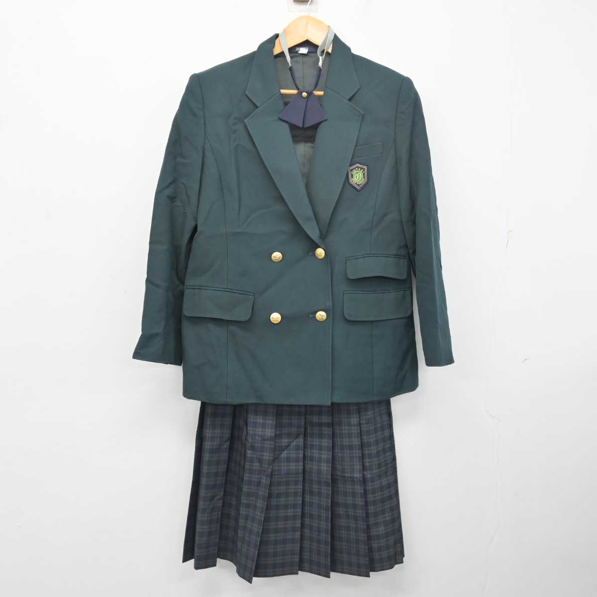 【中古】千葉県 大多喜高等学校 女子制服 3点 (ブレザー・スカート) sf079348