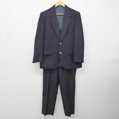 【中古】埼玉県 北本高等学校 男子制服 2点 (ブレザー・ズボン) sf079353