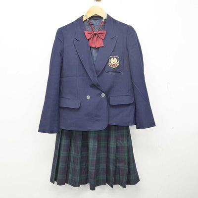 【中古】宮城県 長町中学校 女子制服 4点 (ブレザー・ベスト・スカート) sf079354