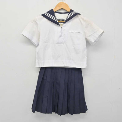 【中古】東京都 駒場高等学校 女子制服 2点 (セーラー服・スカート) sf079355