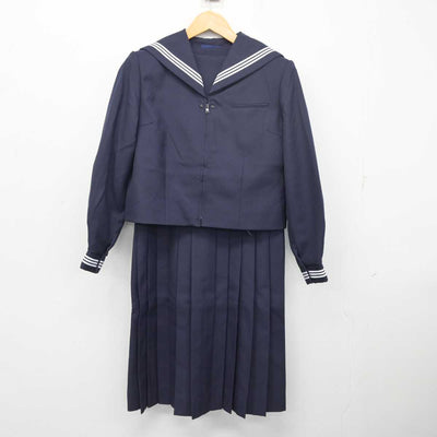 【中古】東京都 駒場高等学校 女子制服 2点 (セーラー服・ジャンパースカート) sf079357