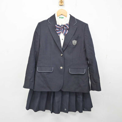 【中古】愛知県 人間環境大学附属岡崎高等学校 女子制服 6点 (ブレザー・シャツ・スカート) sf079368