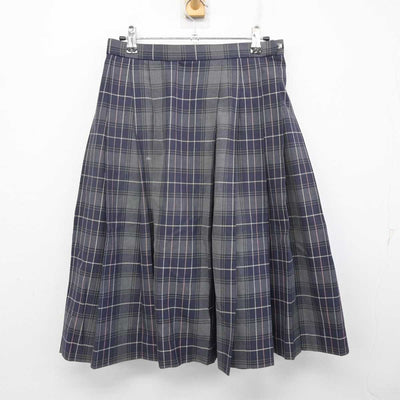 【中古】岡山県 岡山学芸館清秀中学校 女子制服 2点 (ニット・スカート) sf079387