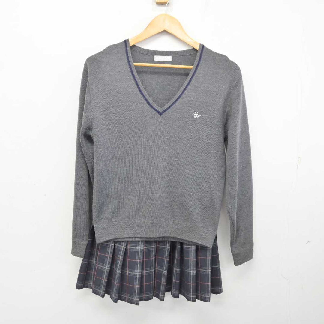 中古】大阪府 守口東高等学校 女子制服 2点 (ニット・スカート 中古】大阪府 守口東高等学校 女子制服 2点 (ニット・スカート