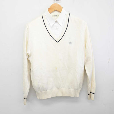 【中古】愛知県 豊川高等学校 女子制服 2点 (ニット・シャツ) sf079396