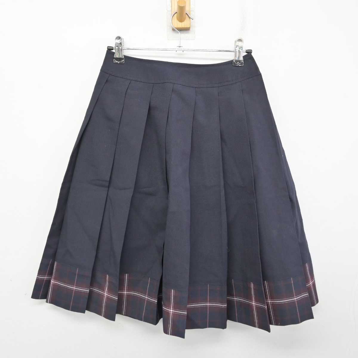 【中古】愛知県 豊川高等学校 女子制服 2点 (ベスト・スカート) sf079397