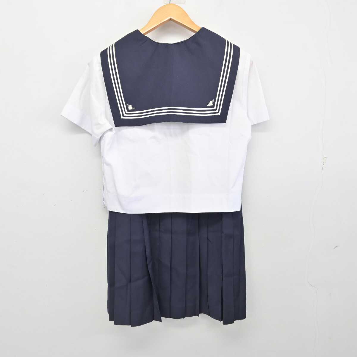 【中古】東京都 成蹊中学・高等学校 女子制服 2点 (セーラー服・スカート) sf079401