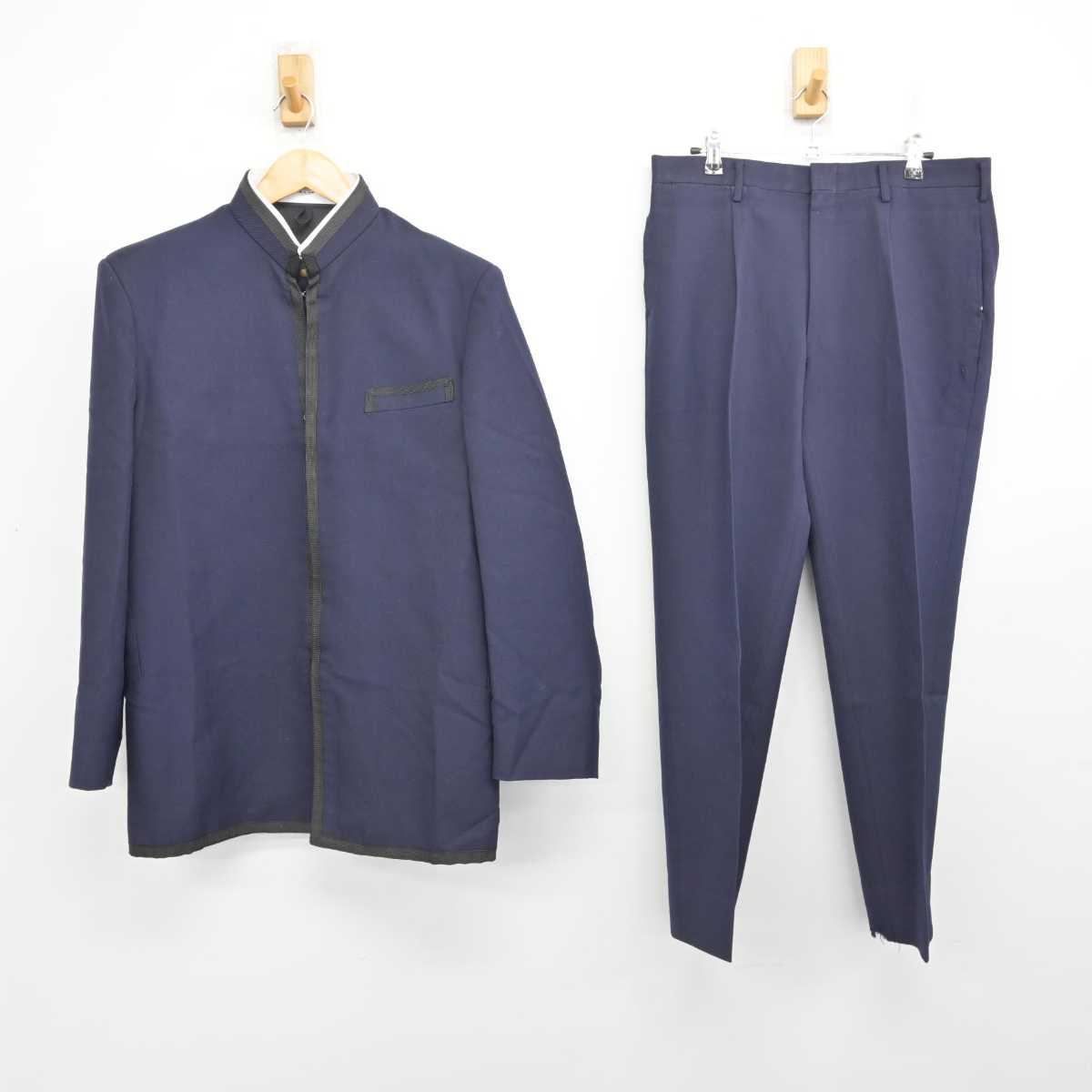 【中古】東京都 成蹊中学・高等学校 男子制服 2点 (学ラン・ズボン) sf079402