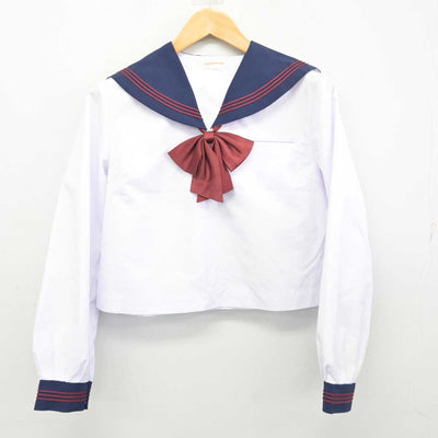 【中古】岩手県 岩手町立川口中学校 女子制服 3点 (セーラー服) sf079417