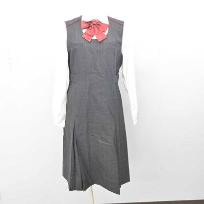 【中古】熊本県 九州学院中学校 女子制服 5点 (ブレザー・シャツ・ジャンパースカート) sf079421