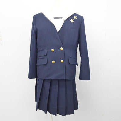 【中古】岡山県 就実高等学校 女子制服 7点 (ブレザー・ベスト・シャツ・スカート) sf079431