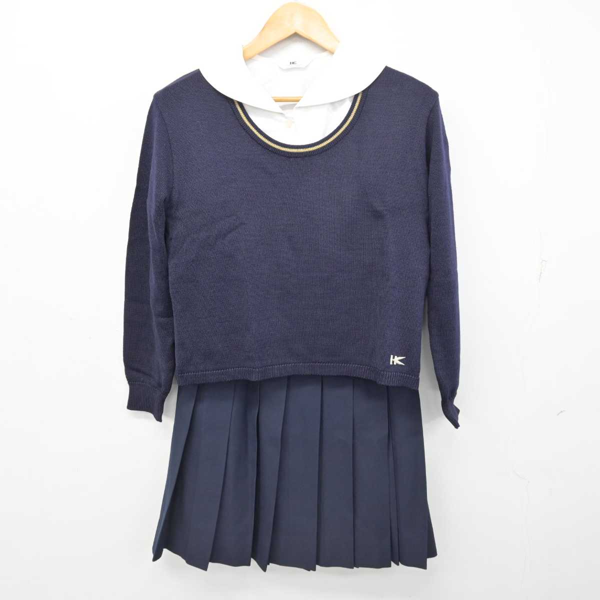 中古】大分県 大分東明高等学校 女子制服 4点 (ブレザー・ニット・シャツ・スカート) sf079437 | 中古制服通販パレイド