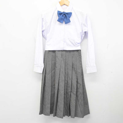 【中古】千葉県 臼井南中学校 女子制服 5点 (ブレザー・ニット・シャツ・スカート) sf079459