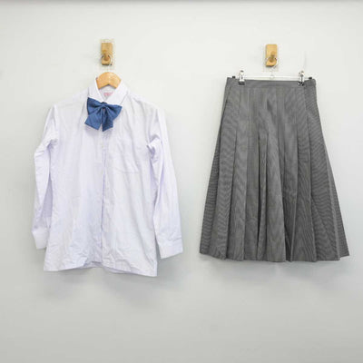 【中古】千葉県 臼井南中学校 女子制服 5点 (ブレザー・ニット・シャツ・スカート) sf079459