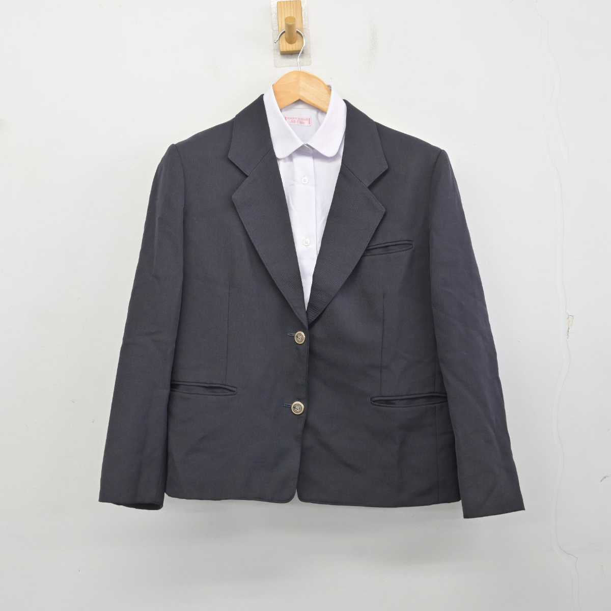 【中古】千葉県 臼井南中学校 女子制服 2点 (ブレザー・シャツ) sf079461