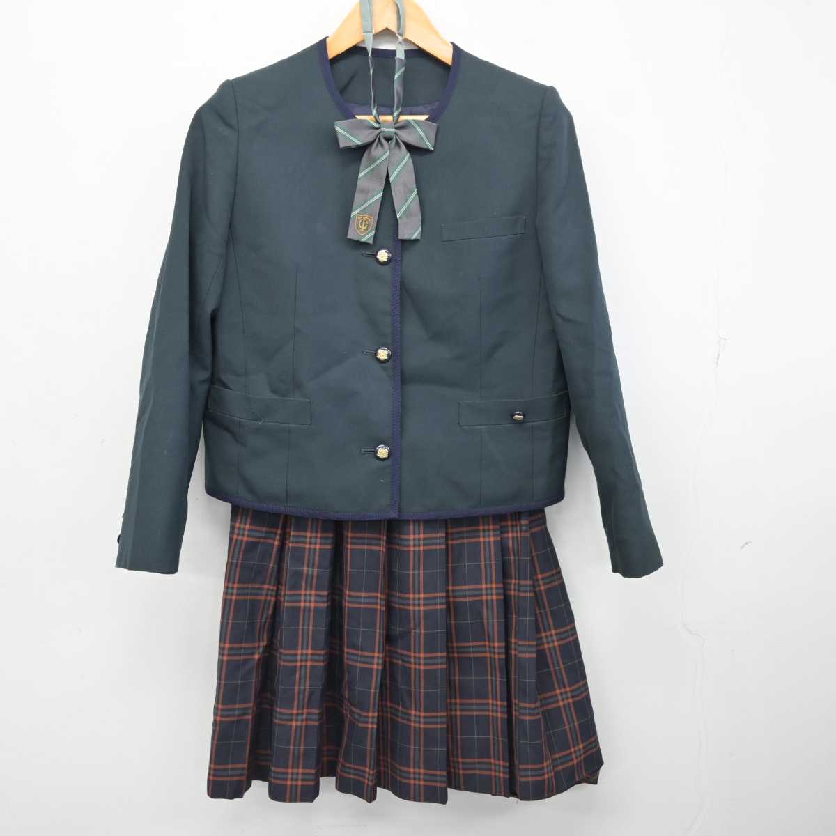 【中古】大阪府 大阪桐蔭中学校・高等学校 女子制服 5点 (ブレザー・ベスト・スカート) sf079476