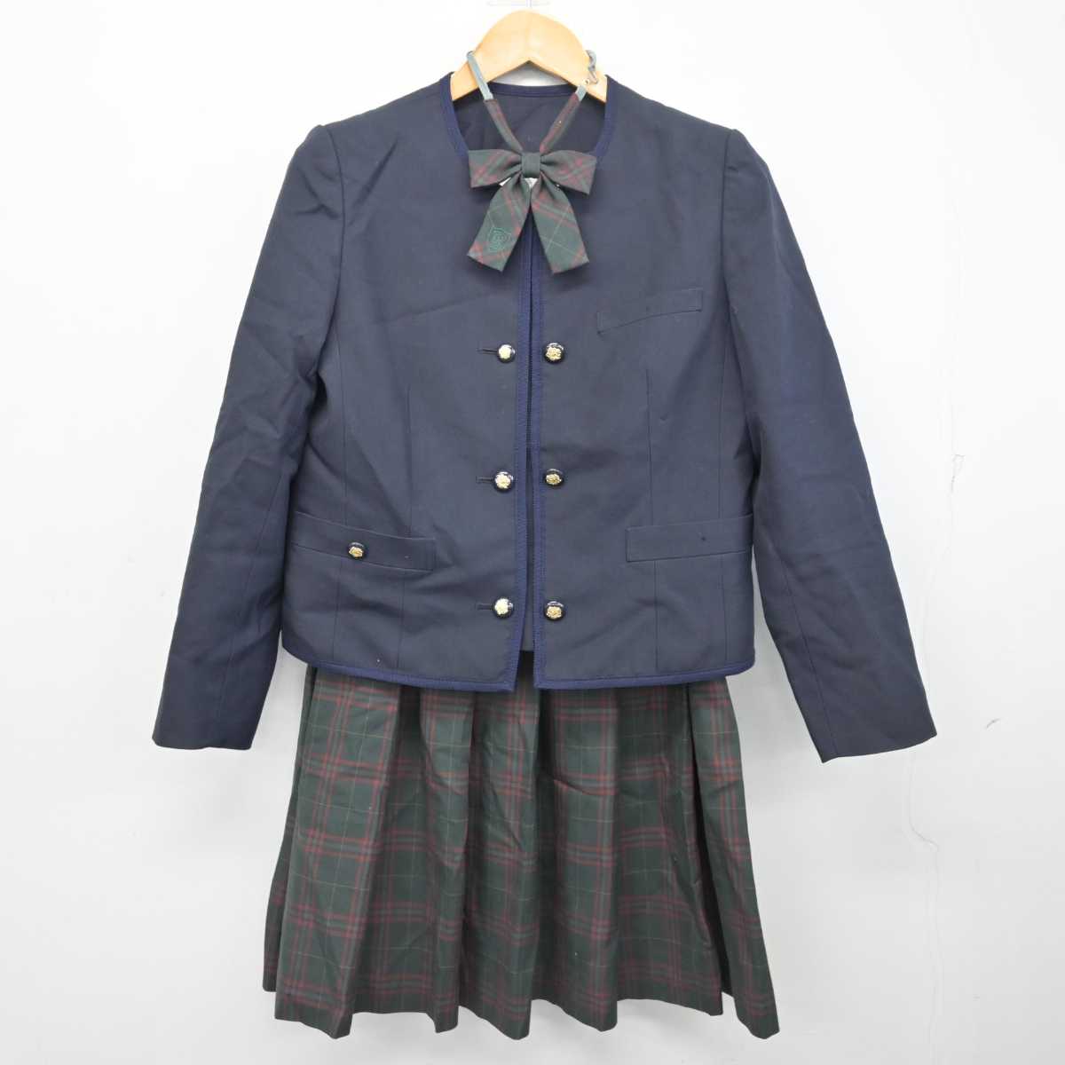 【中古】大阪府 大阪桐蔭中学校・高等学校 女子制服 7点 (ブレザー・ベスト・スカート) sf079478