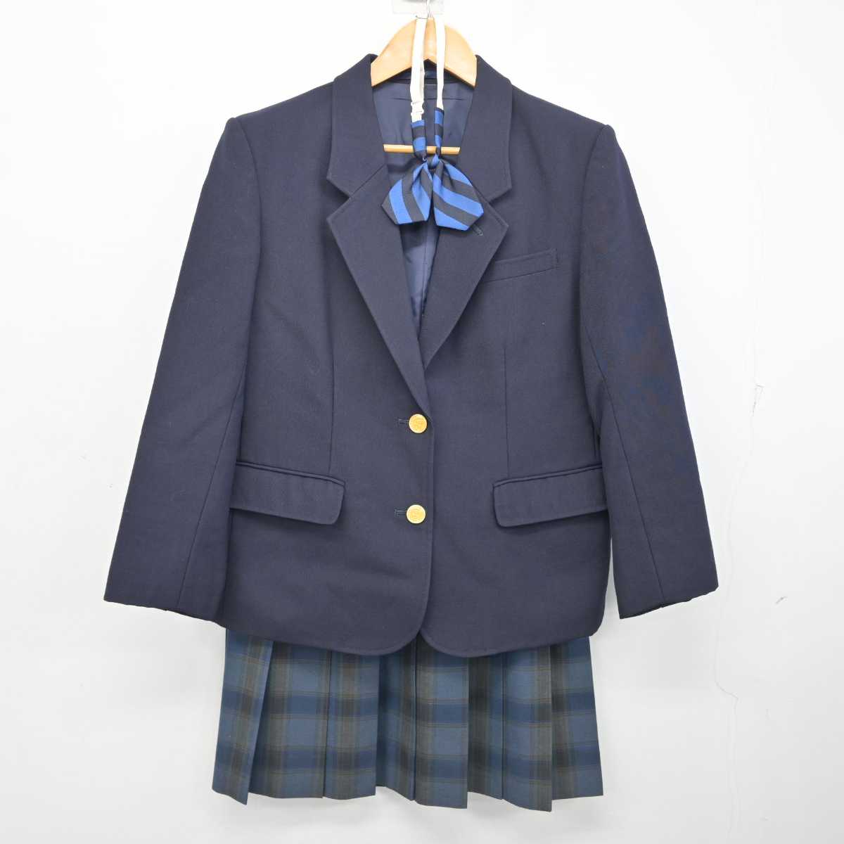 【中古】埼玉県 入間向陽高等学校 女子制服 4点 (ブレザー・ベスト・スカート) sf079480