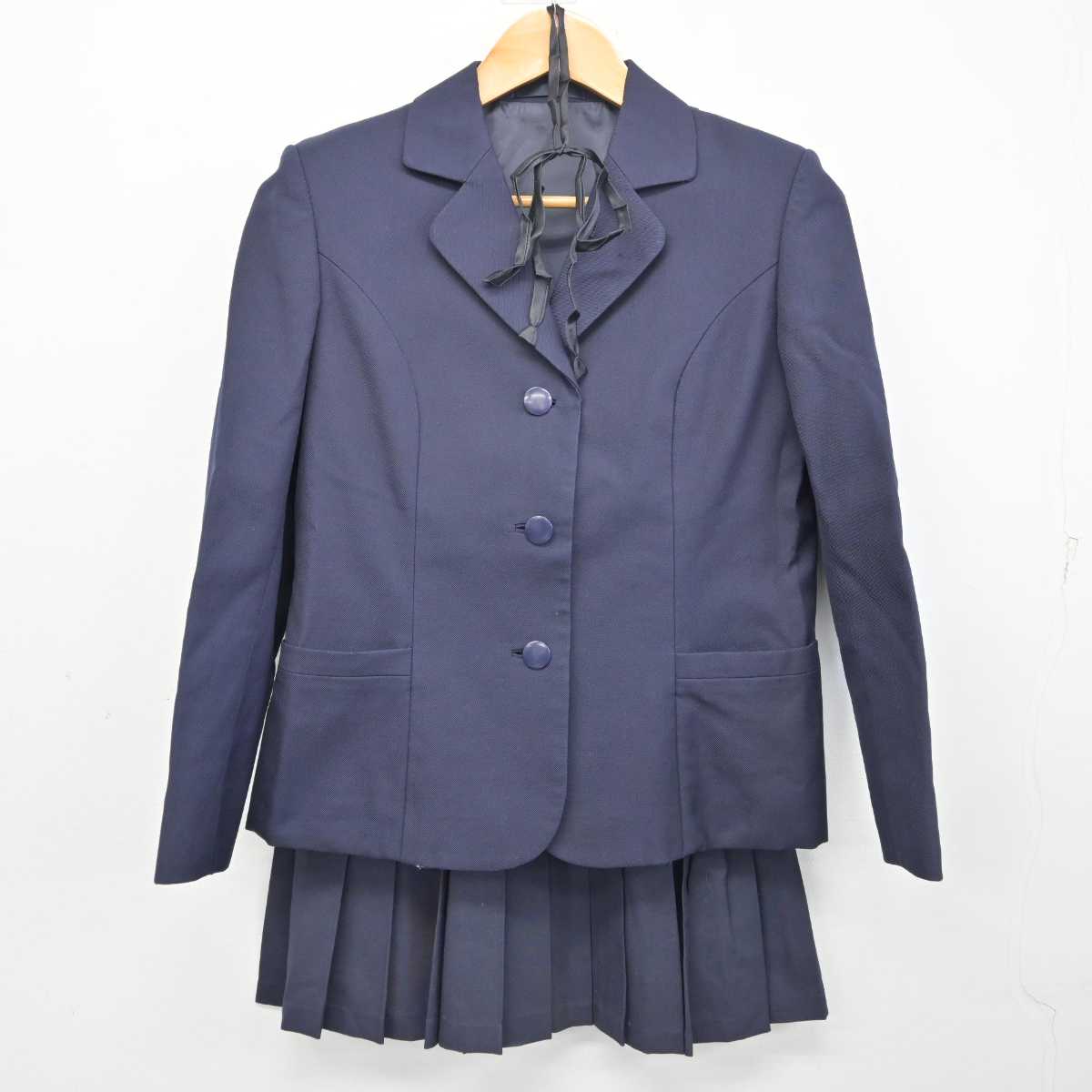 【中古】千葉県 八千代高等学校 女子制服 4点 (ブレザー・ベスト・スカート) sf079492