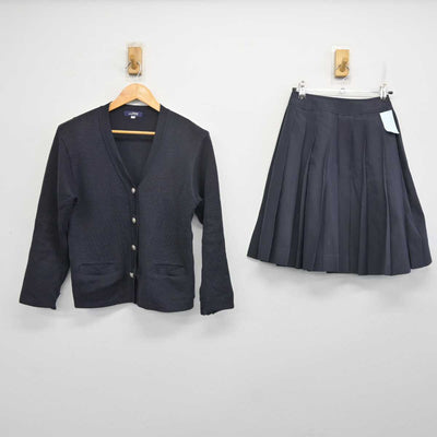 【中古】広島県 廿日市西高等学校 女子制服 2点 (ニット・スカート) sf079497