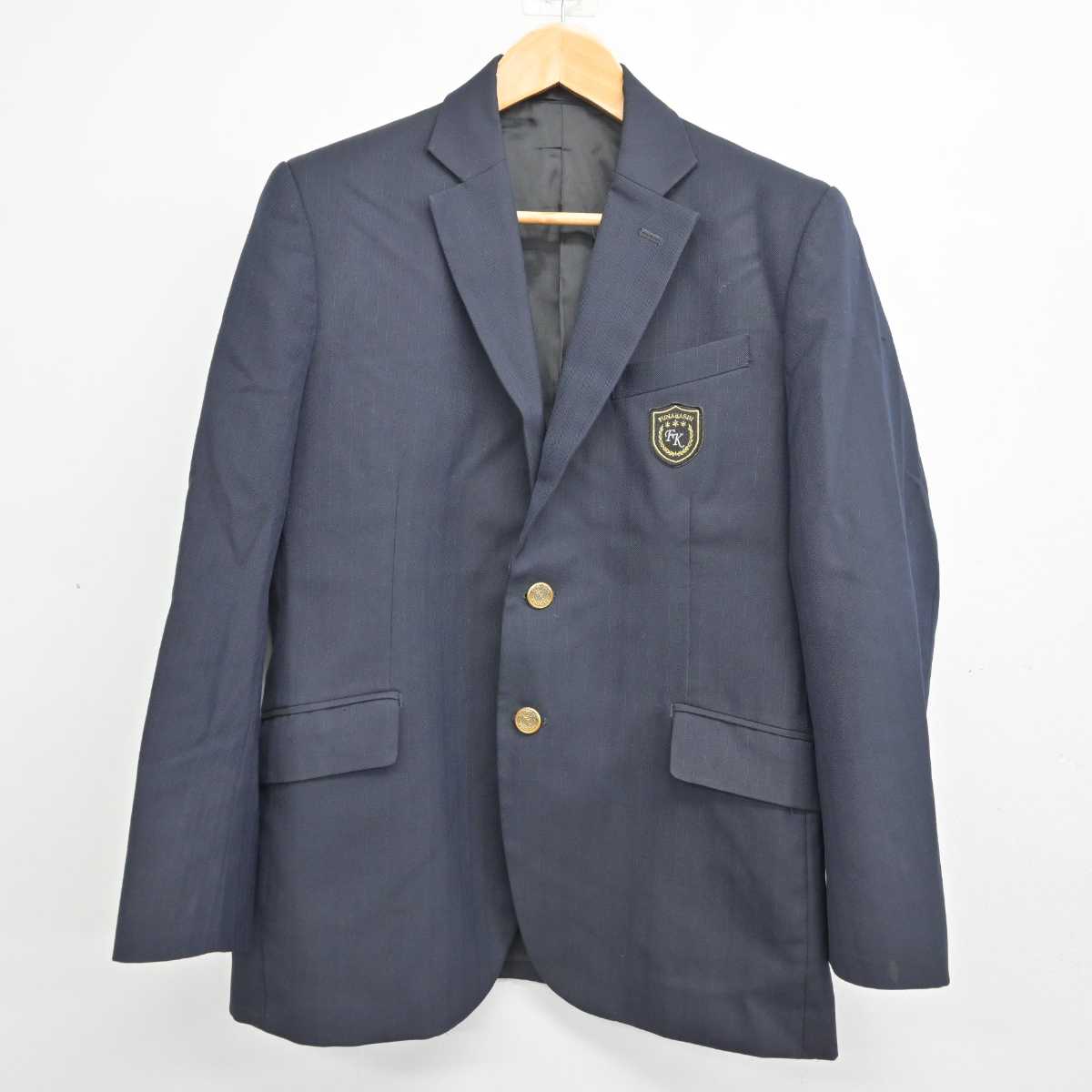 【中古】千葉県 船橋古和釜高等学校 男子制服 2点 (ブレザー・ズボン) sf079562