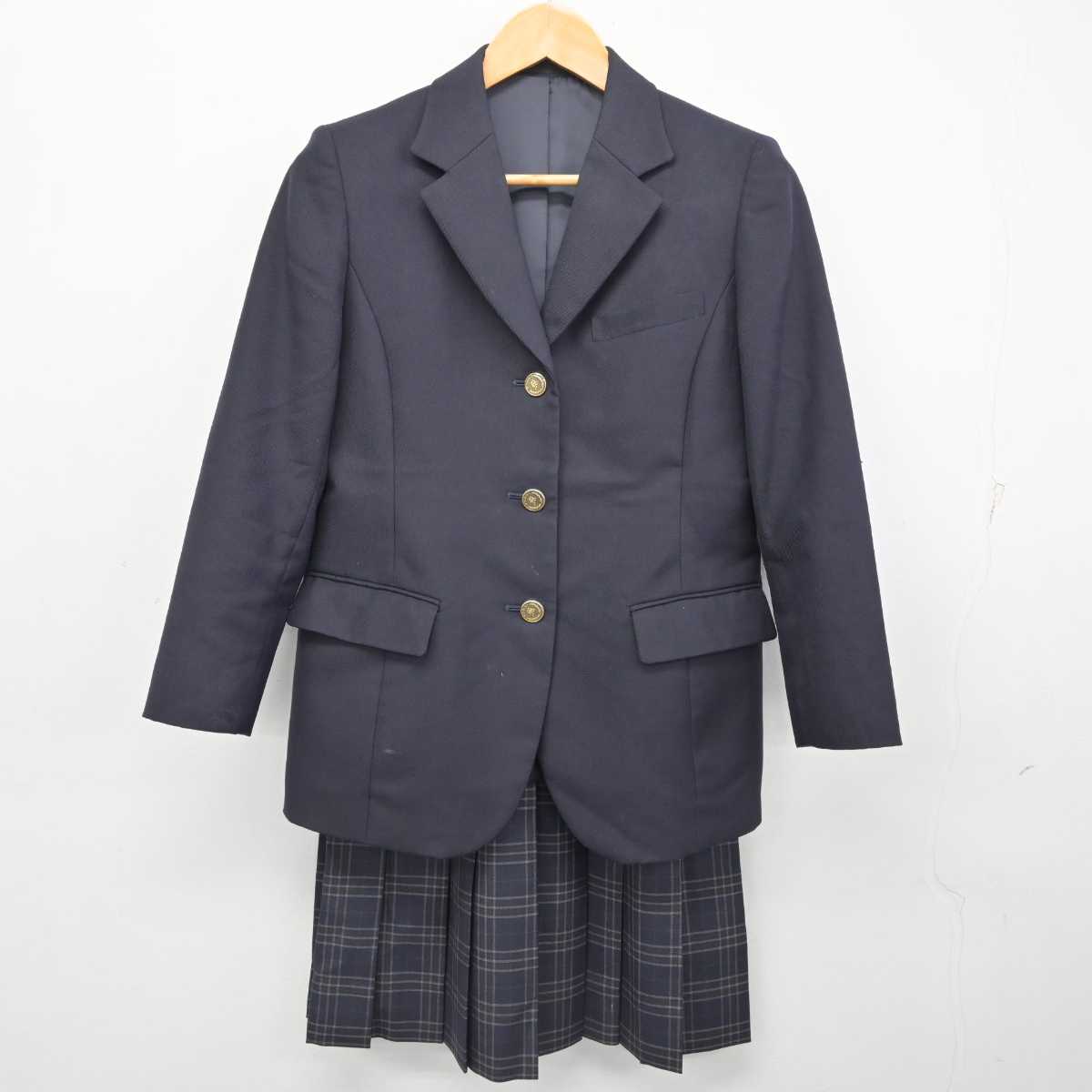 【中古】愛媛県 三島高等学校 女子制服 2点 (ブレザー・スカート) sf079574