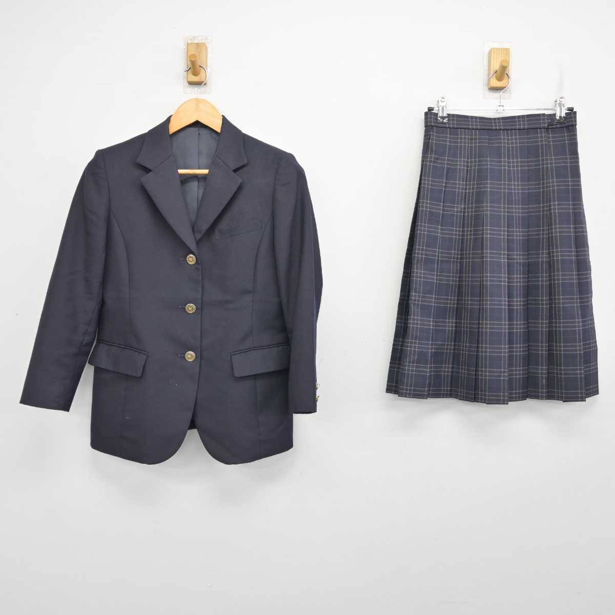 【中古】愛媛県 三島高等学校 女子制服 2点 (ブレザー・スカート) sf079574