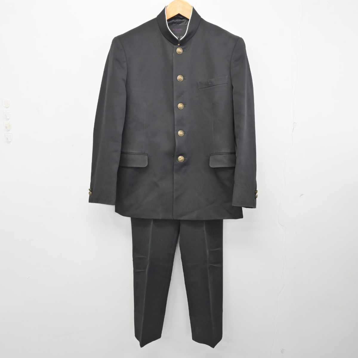 【中古】愛媛県 三島高等学校 男子制服 3点 (学ラン・ズボン・ズボン) sf079576