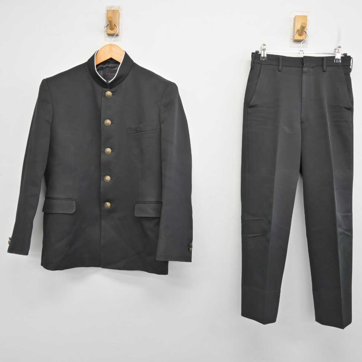 【中古】愛媛県 三島高等学校 男子制服 3点 (学ラン・ズボン・ズボン) sf079576