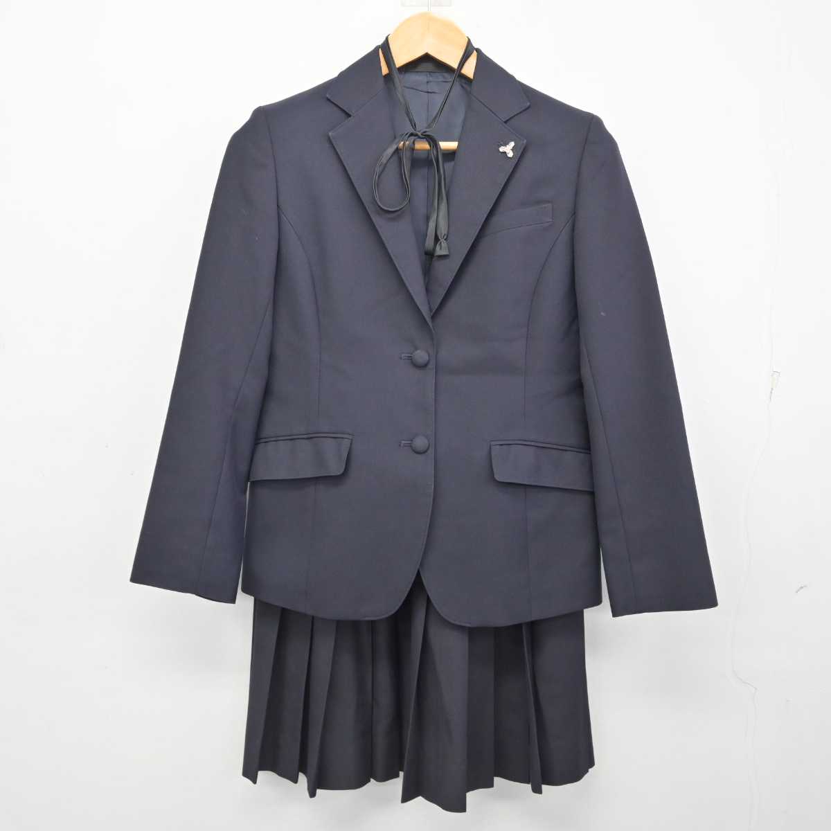 【中古】埼玉県 上尾高等学校 女子制服 5点 (ブレザー・ニット・スカート) sf079577