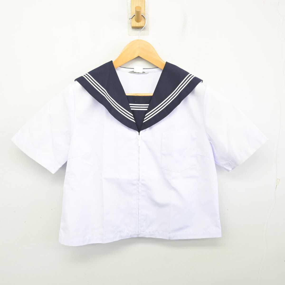 【中古】富山県 射水市立小杉中学校 女子制服 2点 (セーラー服・スカート) sf079602