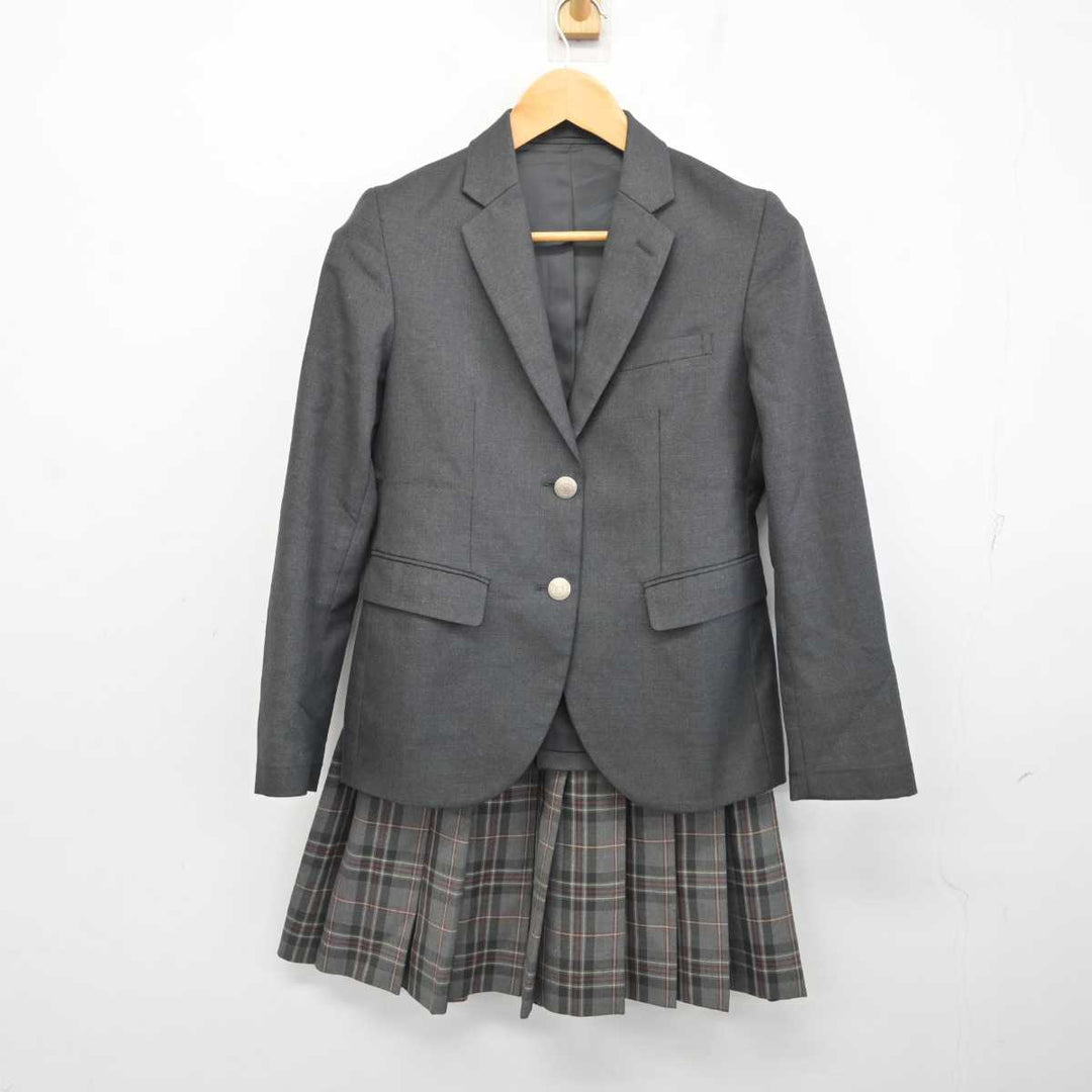 【中古】北海道 篠路西中学校 女子制服 3点 (ブレザー・ニットベスト・スカート) sf079606