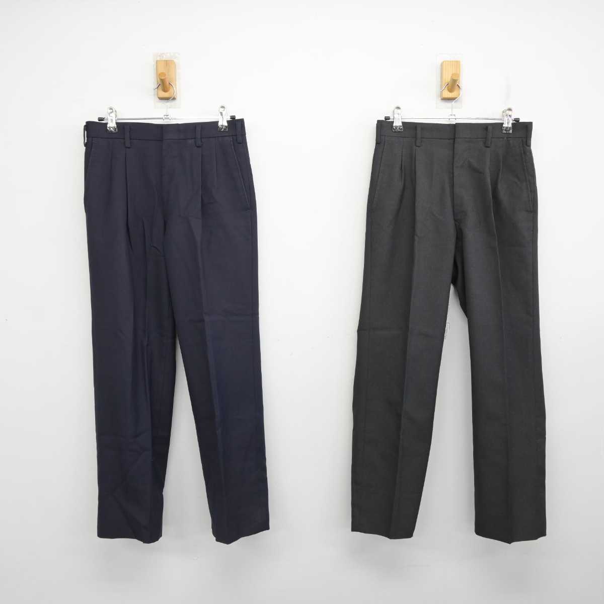 【中古】東京都 三田高等学校 男子制服 5点 (ブレザー・ズボン) sf079613