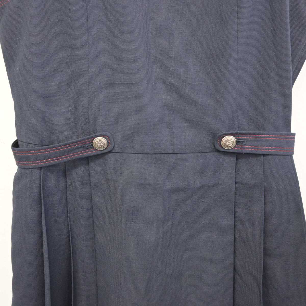 【中古】広島県 広島女学院中学高等学校 女子制服 1点 (ジャンパースカート) sf079618