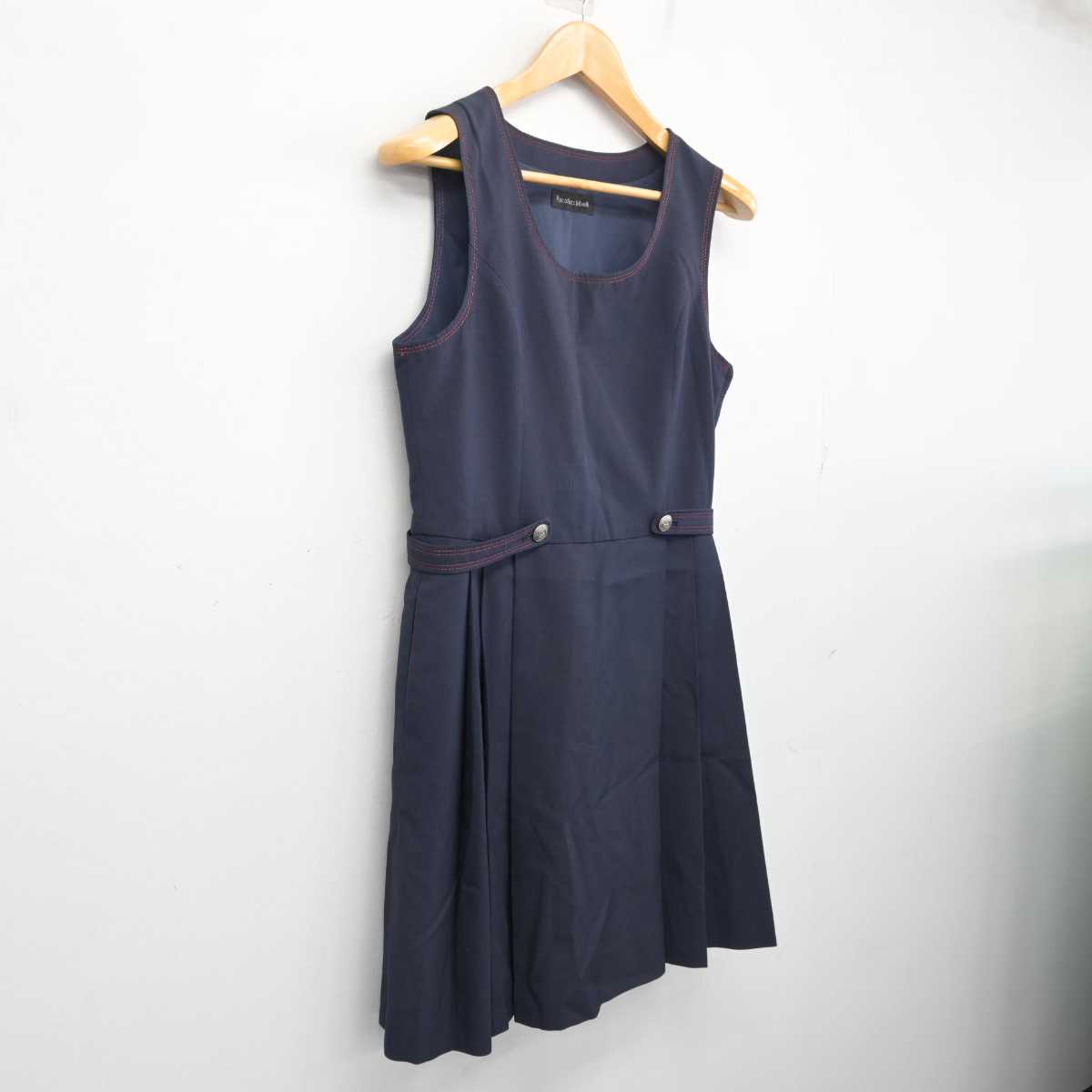 【中古】広島県 広島女学院中学高等学校 女子制服 1点 (ジャンパースカート) sf079618