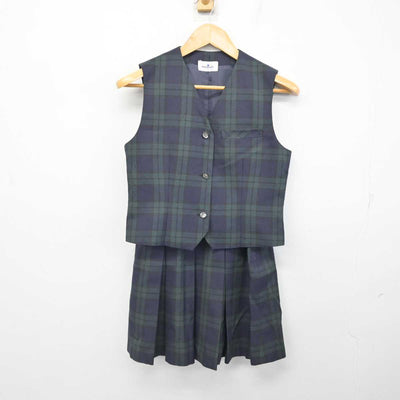 【中古】神奈川県 横浜市立森中学校 女子制服 3点 (ブレザー・ベスト・スカート) sf079621