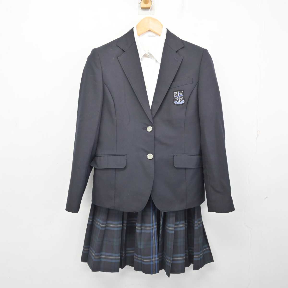 【中古】青森県 青森明の星高等学校 女子制服 4点 (ブレザー・シャツ・スカート) sf079625