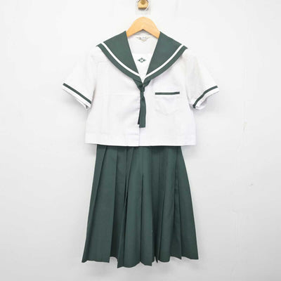 【中古】鹿児島県 鹿屋市立田崎中学校 女子制服 3点 (セーラー服・スカート) sf079634