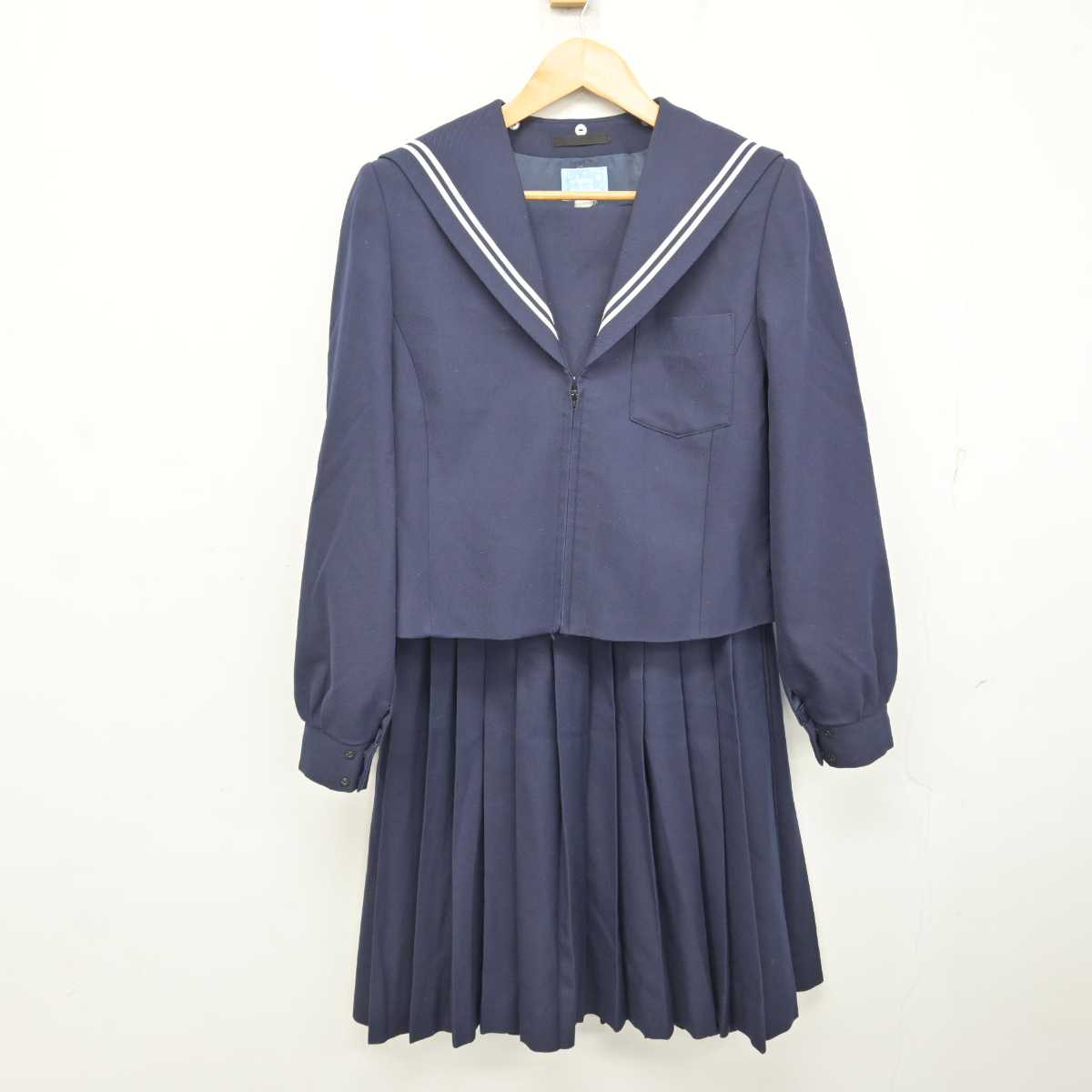 【中古】愛知県 滝ノ水中学校 女子制服 2点 (セーラー服・スカート) sf079650