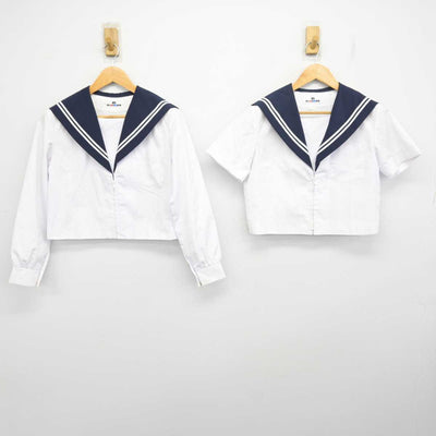 【中古】愛知県 滝ノ水中学校 女子制服 2点 (セーラー服・セーラー服) sf079652