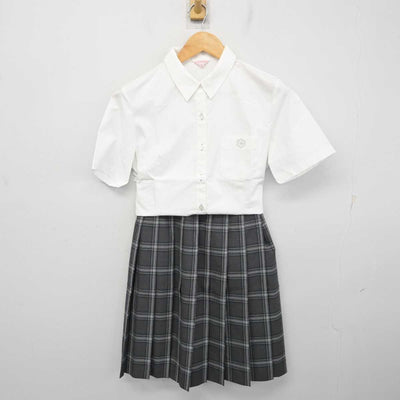 【中古】東京都 実践学園中学校・高等学校 女子制服 3点 (ニットベスト・シャツ・スカート) sf079669