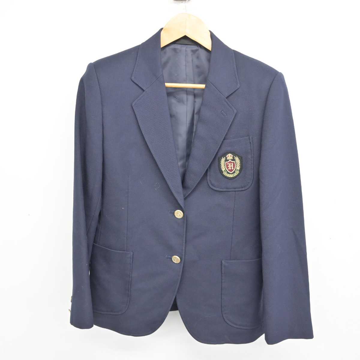 【中古】群馬県 榛名中学校 女子制服 2点 (ブレザー・スカート) sf079671