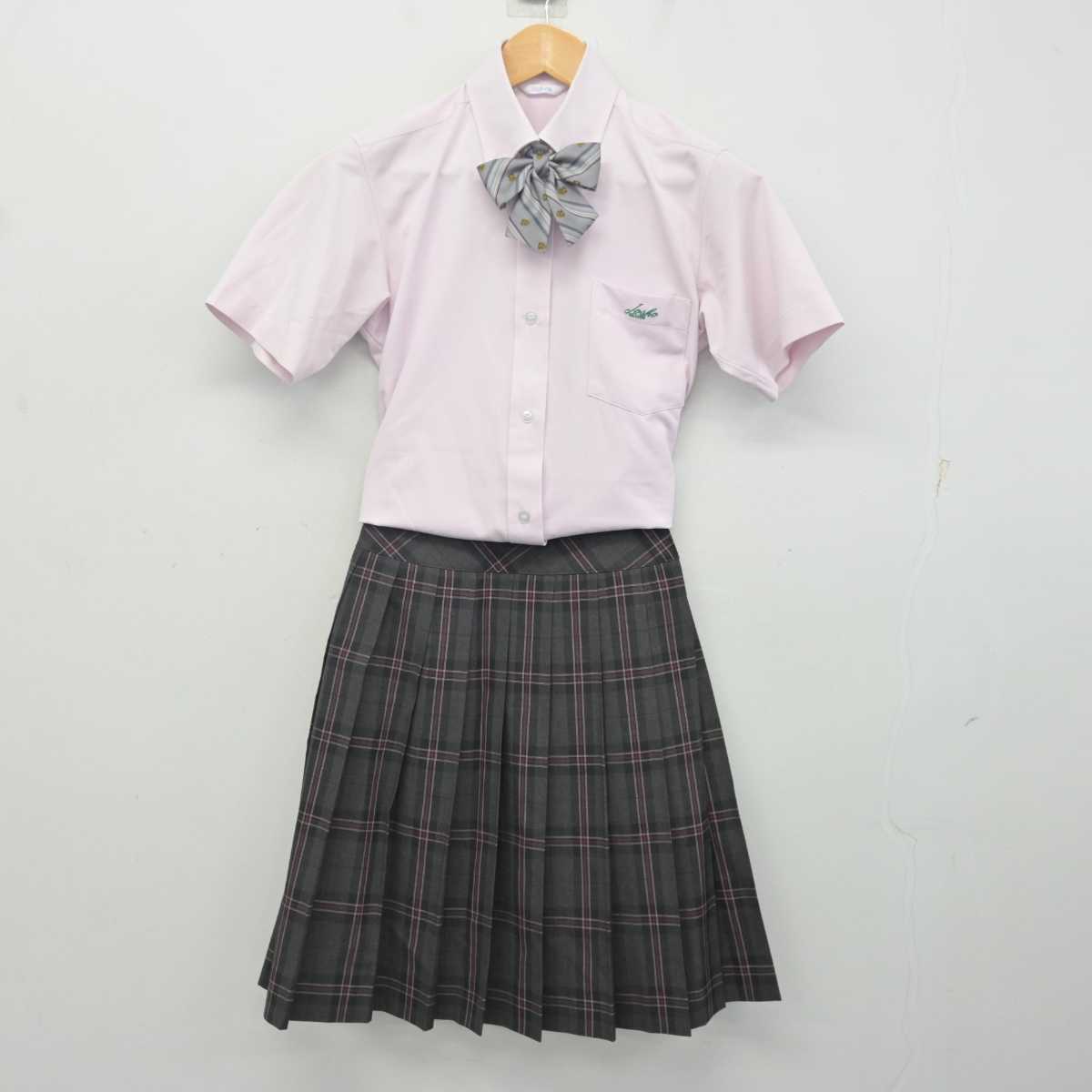 【中古】大阪府 常翔学園中学校 女子制服 4点 (シャツ・スカート) sf079679