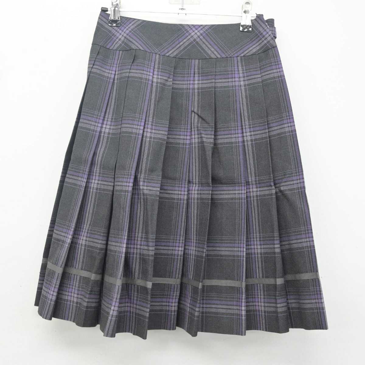 【中古】大阪府 相愛中学校・相愛高等学校 女子制服 4点 (ニットベスト・スカート) sf079682