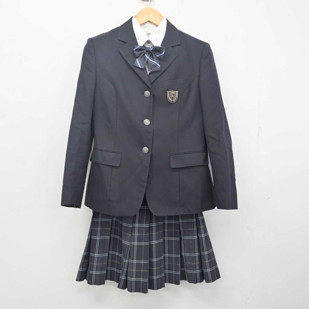 【中古】愛知県 山田高等学校 女子制服 4点 (ブレザー・シャツ・スカート) sf079688