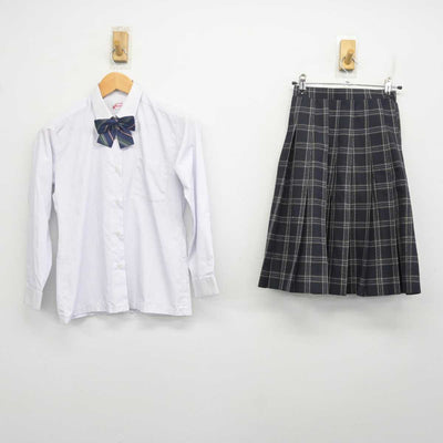 【中古】東京都 志村第四中学校 女子制服 4点 (シャツ・スカート・スカート) sf079691