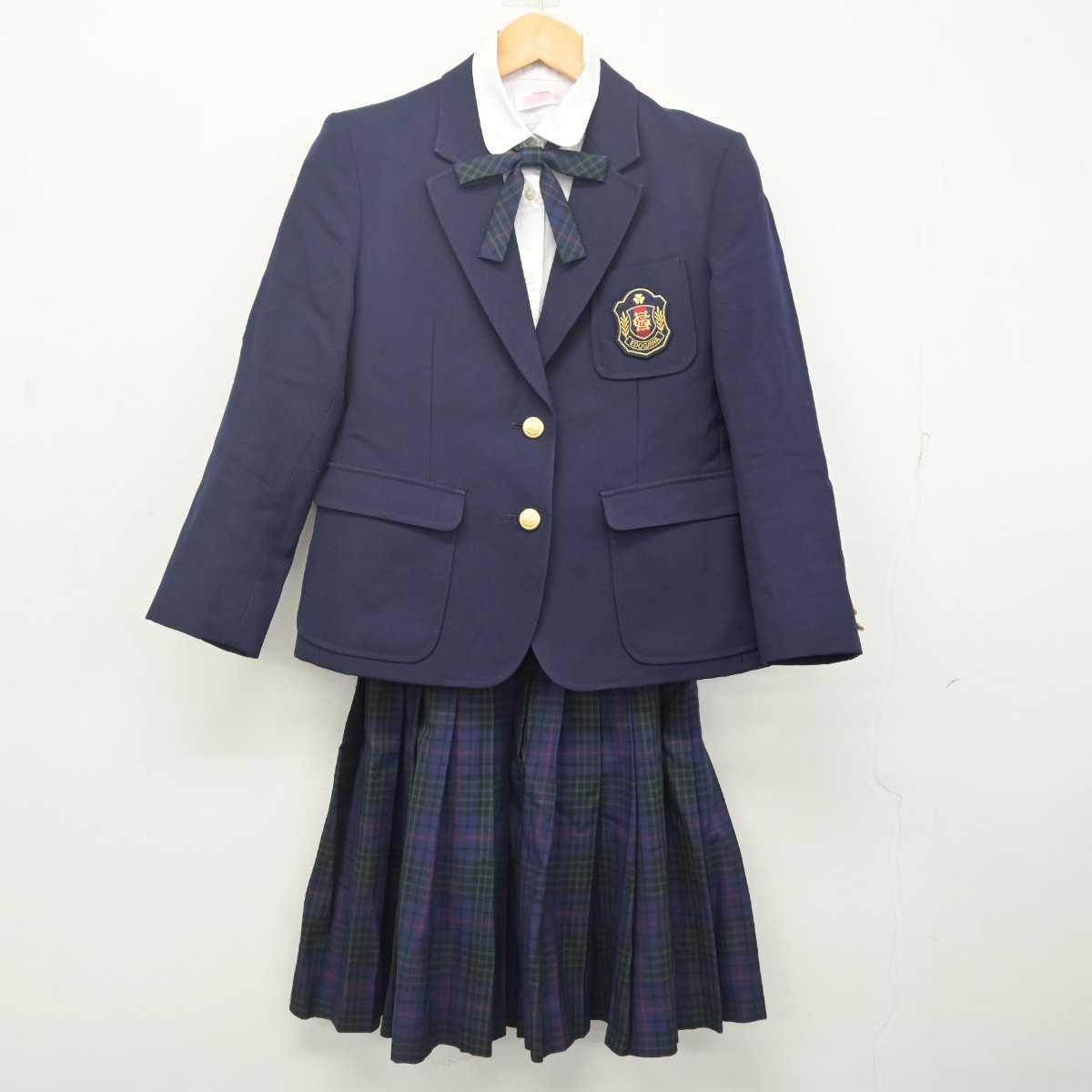 【中古】東京都 江戸川女子中学校 女子制服 4点 (ブレザー・シャツ・スカート) sf079692